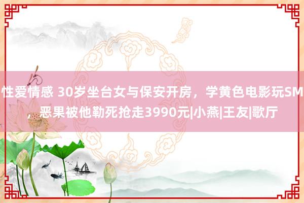 性爱情感 30岁坐台女与保安开房，学黄色电影玩SM，恶果被他勒死抢走3990元|小燕|王友|歌厅