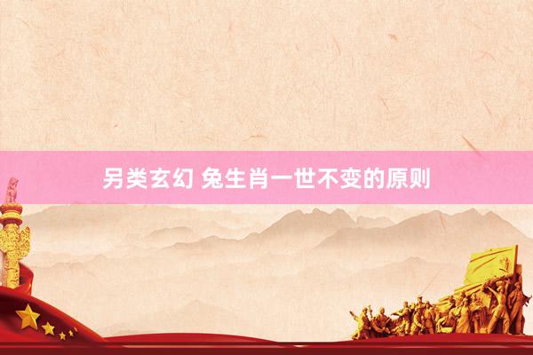 另类玄幻 兔生肖一世不变的原则